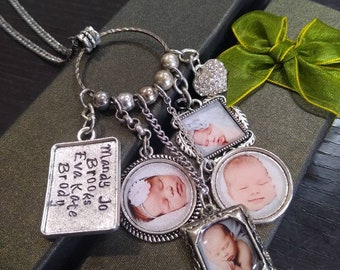 Photo Charms, Photo Gift, Photo Album, Photo Frame Jewelry, Custom Photo Charm Necklace Pendants, Mini Photo, Wedding Bouquet Photo Charms