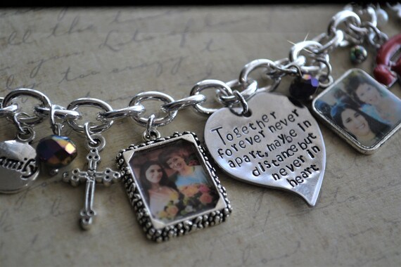 Best Tia Bracelet: Beaded, Charm Hand Stamped with 