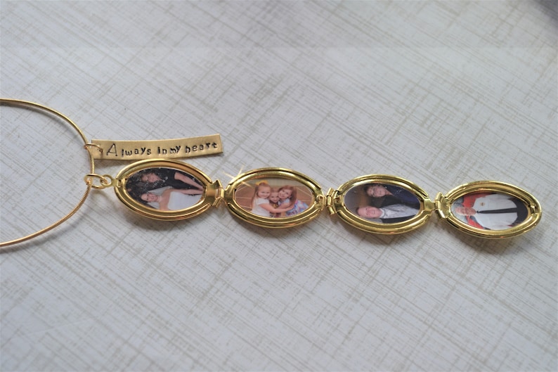 Coupon Code 4 Photo Locket Gold Necklace Locket Necklace Locket Etsy Sale Gold Locket Locket Message Locket Necklace Personalized