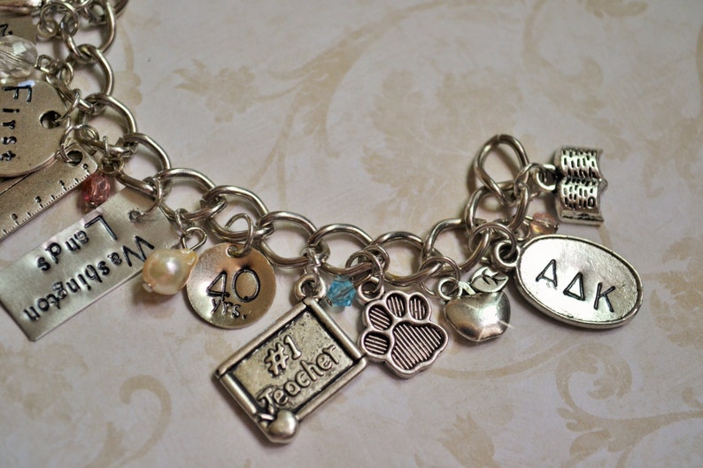 Teacher Retirement Gift Retirement Jewelry Charm Bracelet Etsy