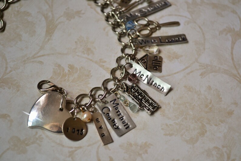 Teacher Retirement Gift Retirement Jewelry Charm Bracelet Etsy