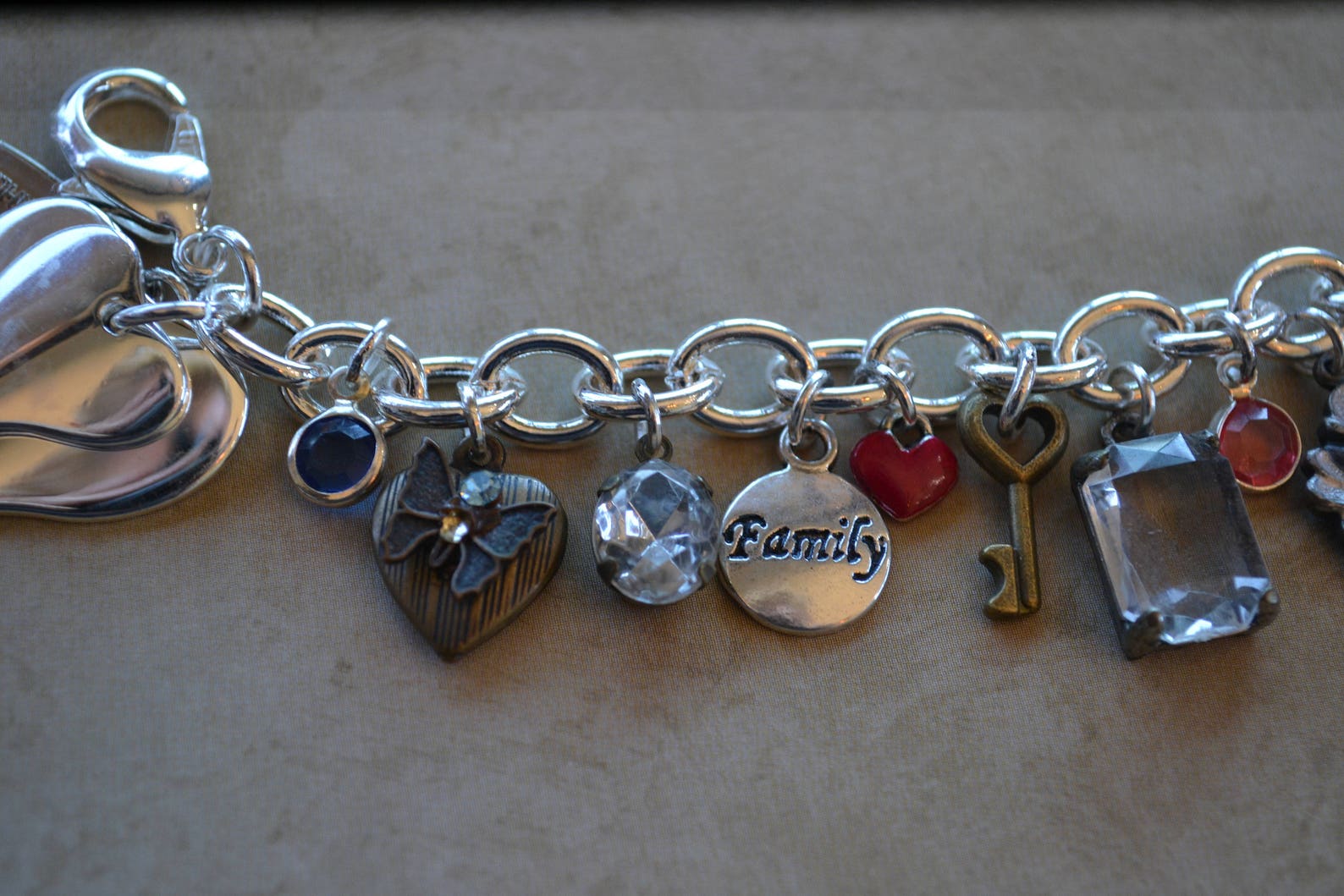 Vintage Charm Bracelet Vintage Charms Antique Charms Heart Etsy