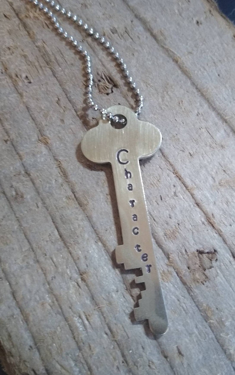 Key Necklace, Engraved Keys, Custom Keys, Personalized Key, Giving Key, Stamped Key, Old Keys, Skeleton Keys, Vintage Keys, Bulk Order Keys image 2