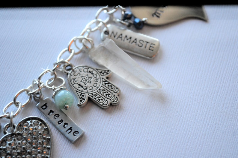 Etsy SALE Yoga Charm Bracelet Yoga Instructor Healing Etsy