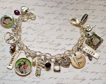Kettenmachen Familie Für Immer Armbänder Set-Papa & 2 Töchter & Mama