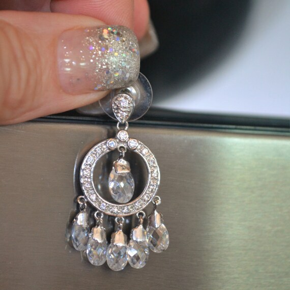Diamond Earrings, Crystal Earrings, Wedding Dress