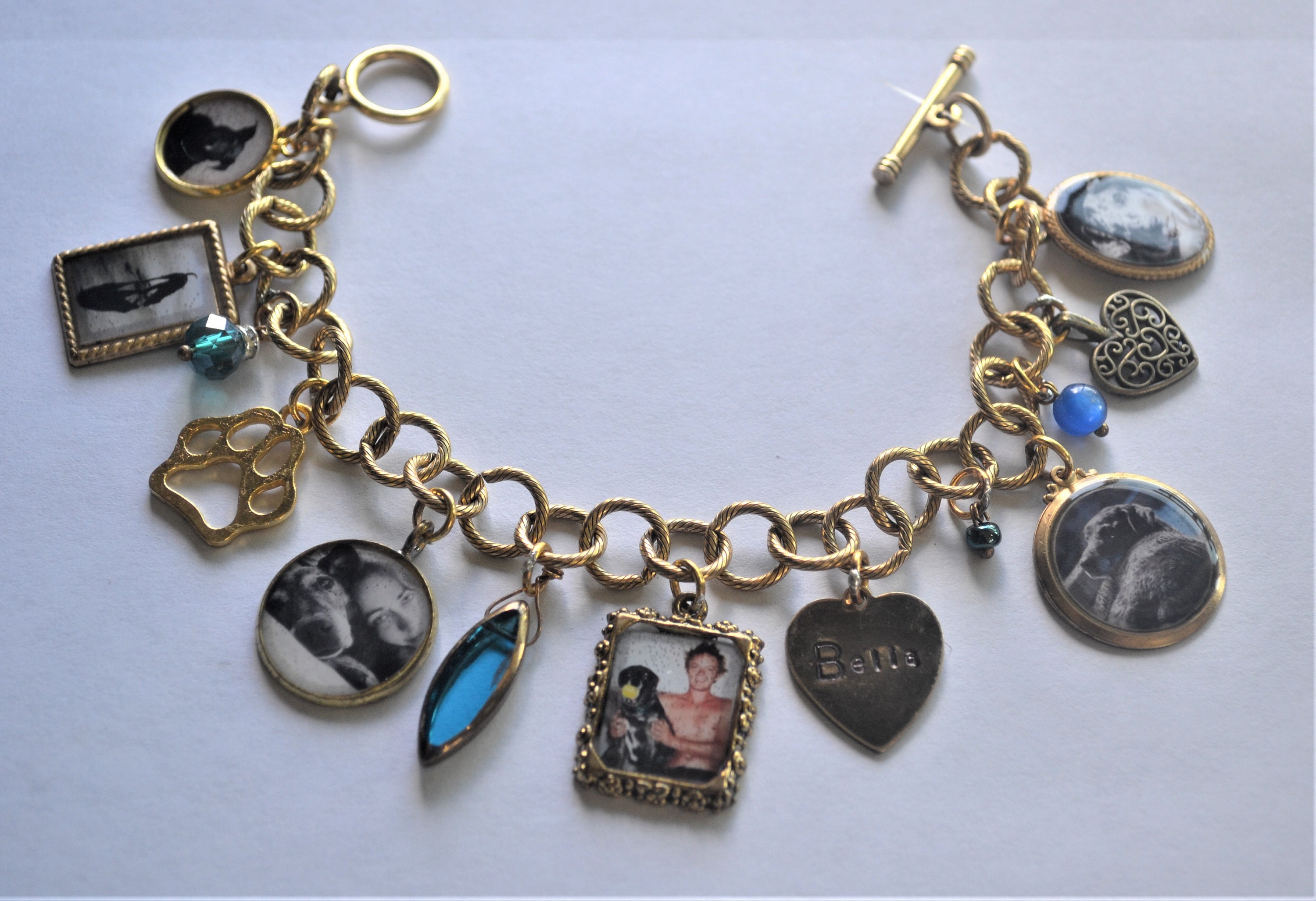 Memory Bracelet Charm Bracelet Custom Bracelet Personalized Etsy