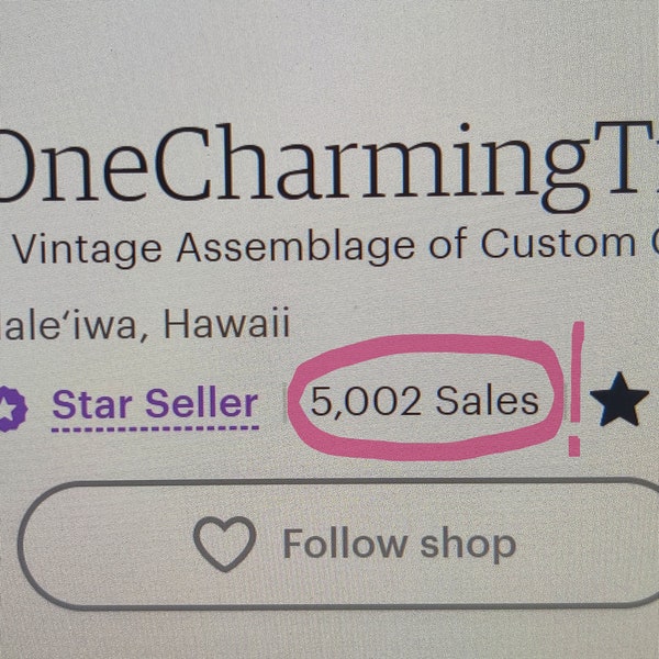 5,000 SALES Milestone Celebration!  Thank you!  Star Seller, Custom Made To Order, One Of A Kind Jewelry #Amazed #Grateful #Thankful