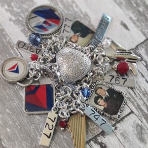 Airline Retirement Gift, Retirement Gift for Women, Flight Attendant Captain&#39;s Wife Gift, Delta Airlines, Airline Memorabilia, Airline Pin
