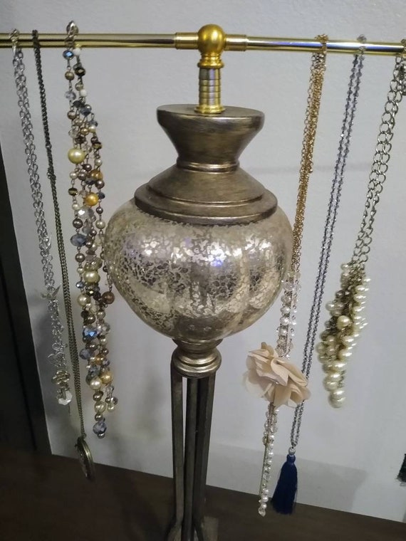 Labor Day Sale Mercury Glass Globe Lamp Jewelry Display Extra