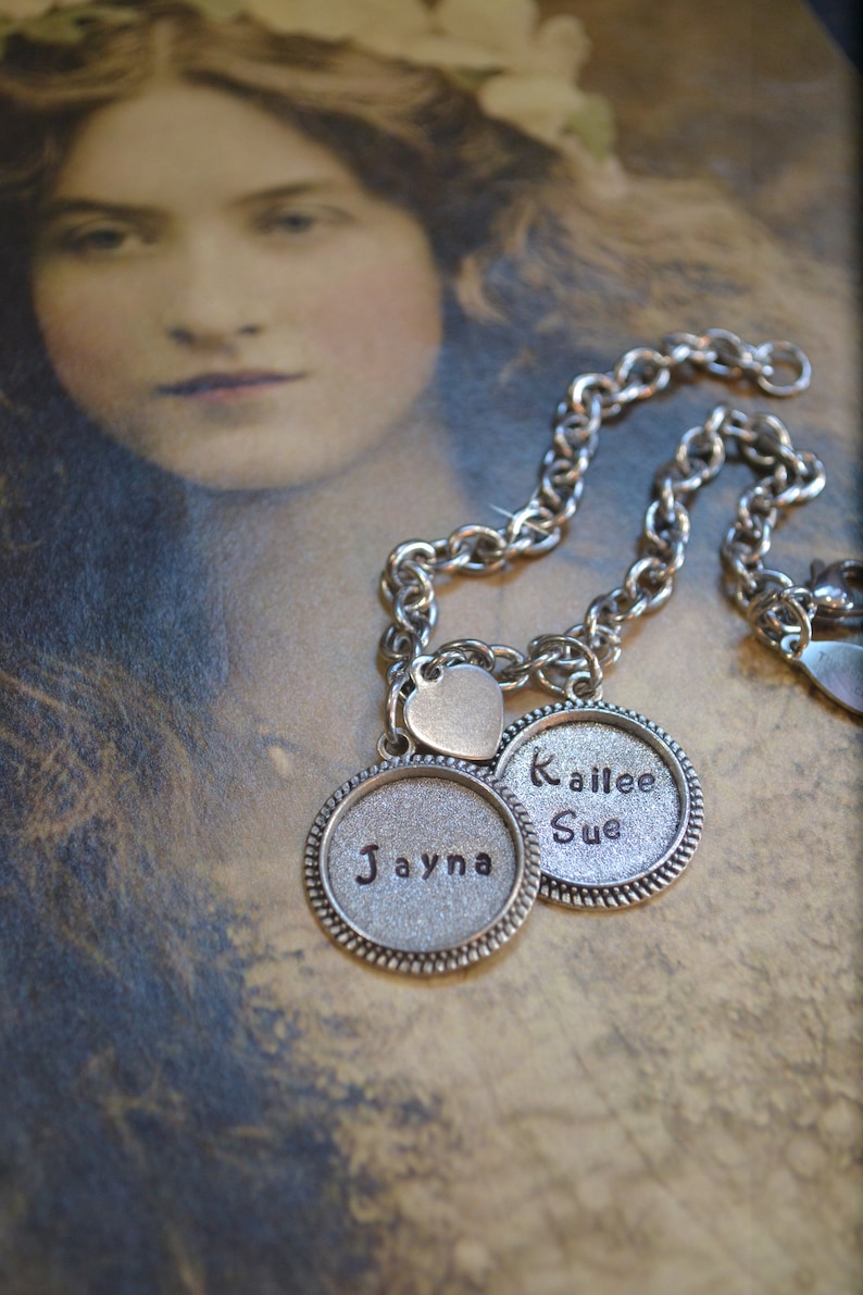 Name Necklace Name Bracelet Monogram Necklace Monogram Etsy