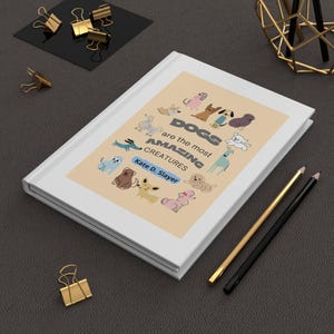 Personalized Dog Journal: Custom Name Notebook, Dog Breed Sketchbook, Pet Mom Gift, Hardcover
