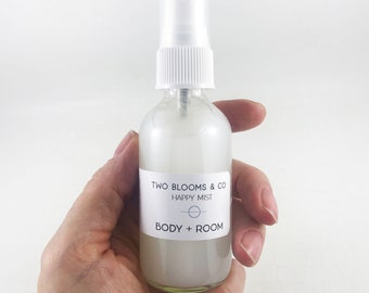 Aromatherapy Spray - Lavender Spray, Happy Natural Spray, Room Mist, Deodorizer, Body Mist Victoria Vancouver Island BC Canada