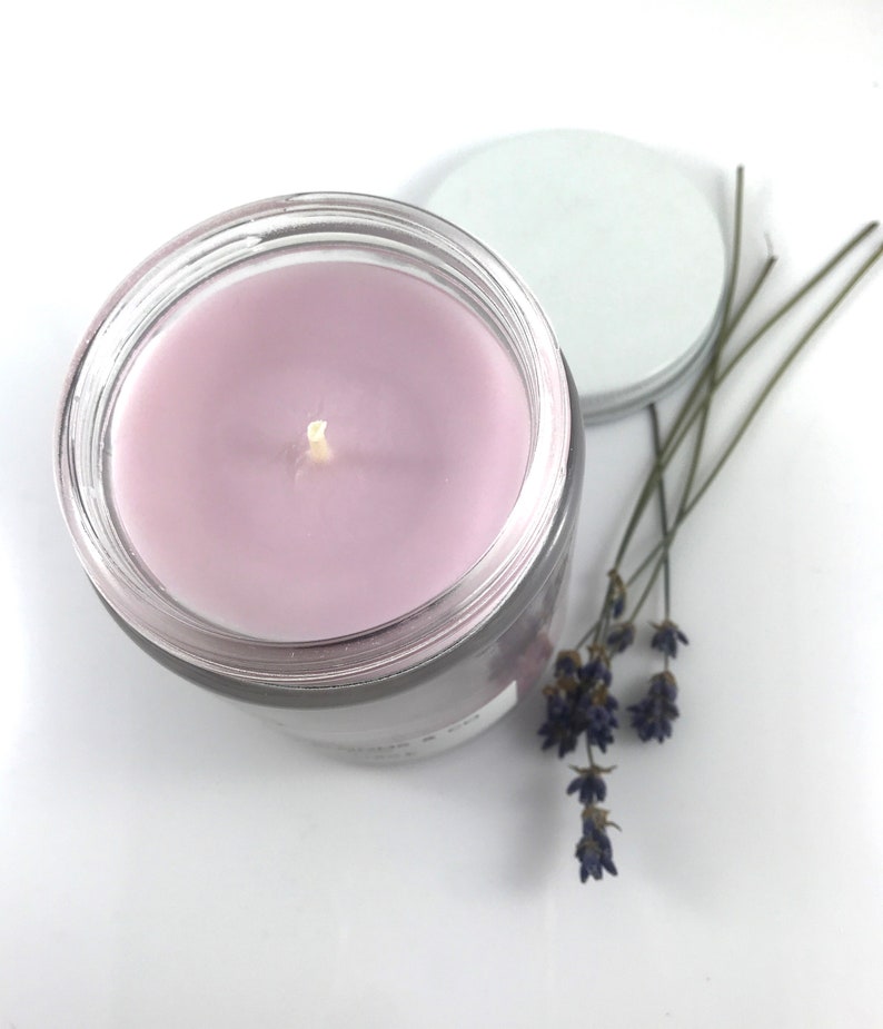 Geranium Soy Wax Candle, Natural Candle, Beeswax blend Candle, Victoria BC, Vancouver Island image 9