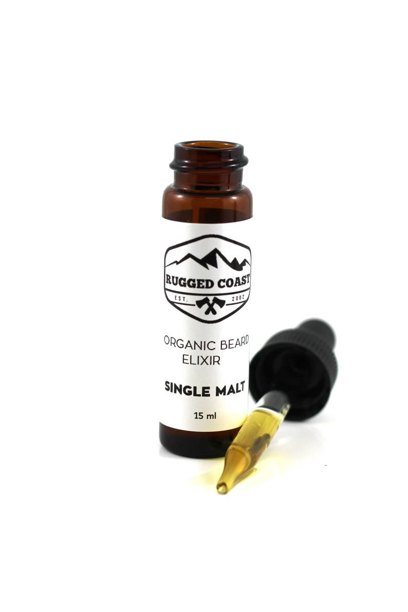 Organic Single Malt Beard Elixir Beard Oil Victoria BC Vancouver Island Canada image 3