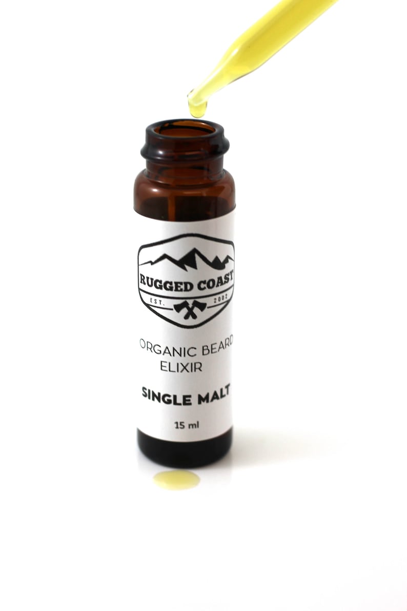 Organic Single Malt Beard Elixir Beard Oil Victoria BC Vancouver Island Canada image 1