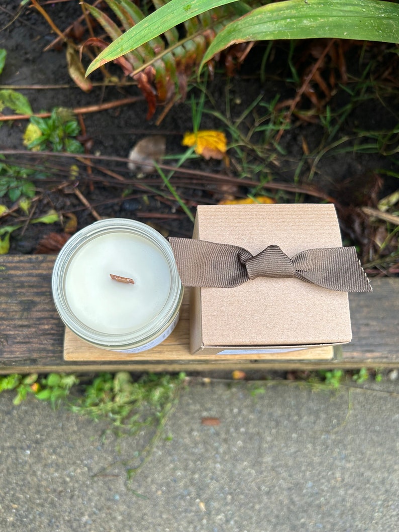 MauroandCo Citrus Wood wick Candle 8 oz, Natural soy wax candle, Scented Candle, Natural Candle Victoria, BC Vancouver Island Canada image 7