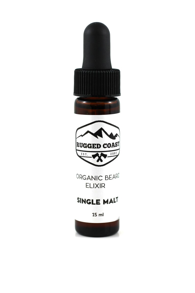 Organic Single Malt Beard Elixir Beard Oil Victoria BC Vancouver Island Canada image 2