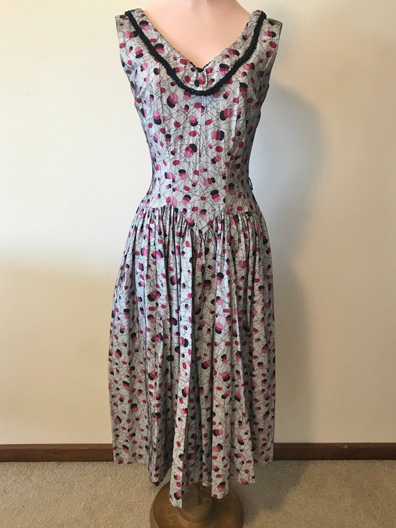 True Vintage Spiderweb Fit and Flare Dress