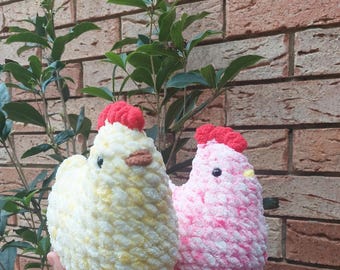 Crochet Chonky Chicken: Handmade Amigurumi Plushie