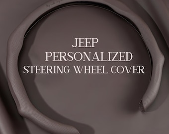 Personalized Custom Steering Wheel Cover Half Wrap Breathable Leather Steering Protector Car Interior Decor Gift for Car Owners
