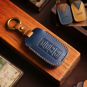 Customizable Leather Car Key Fob Cover for Lexus ES300 ES300h IS200 IS200h GS350 GS450 NX200 NX200t NX300 for Lexus 3 button key case