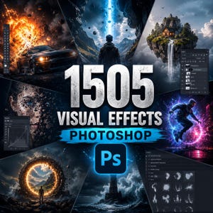 1505 Visual Effects Photoshop Brushes | Smoke, Fire, Dust, Light (Digital Download)