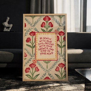 Póster con cita optimista - Arte de pared inspirador, lámina con mentalidad positiva, decoración motivacional para el hogar