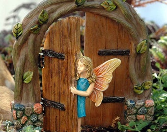Peek-a-Boo Fairy Door - Woodland Knoll Fairy Garden Theme - Woodland Knoll Fairy - Faerie