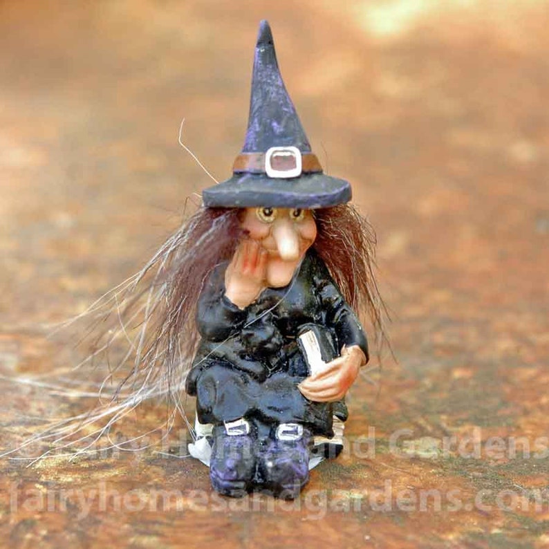 Mini Witchy Women Miniature Witch Figurines Miniature Etsy