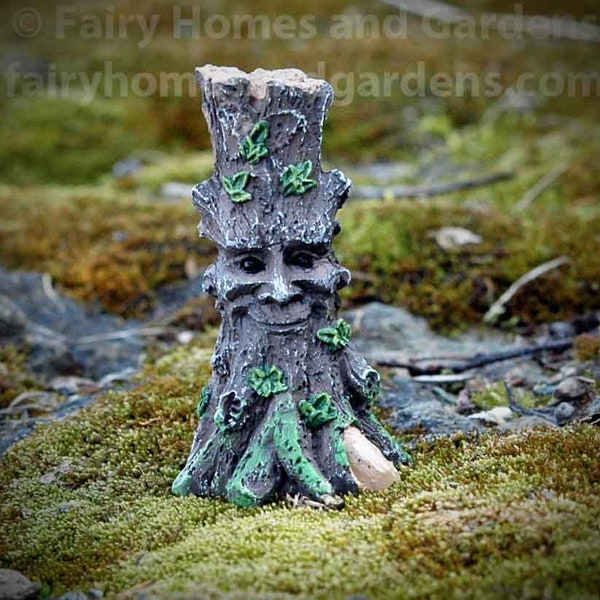 Miniature Tree Ent Creature Figurine - Talking Tree Character - Middle Earth Ent - Fairy Garden Supply - Mythical