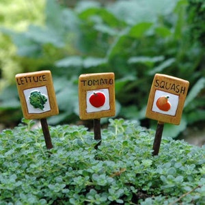 Mini Gemüse GartenMarkierer - Heiterkeitsfee Garten - Fee Garten Zubehör - Mary Engelbreit - Fee Garten - Miniatur