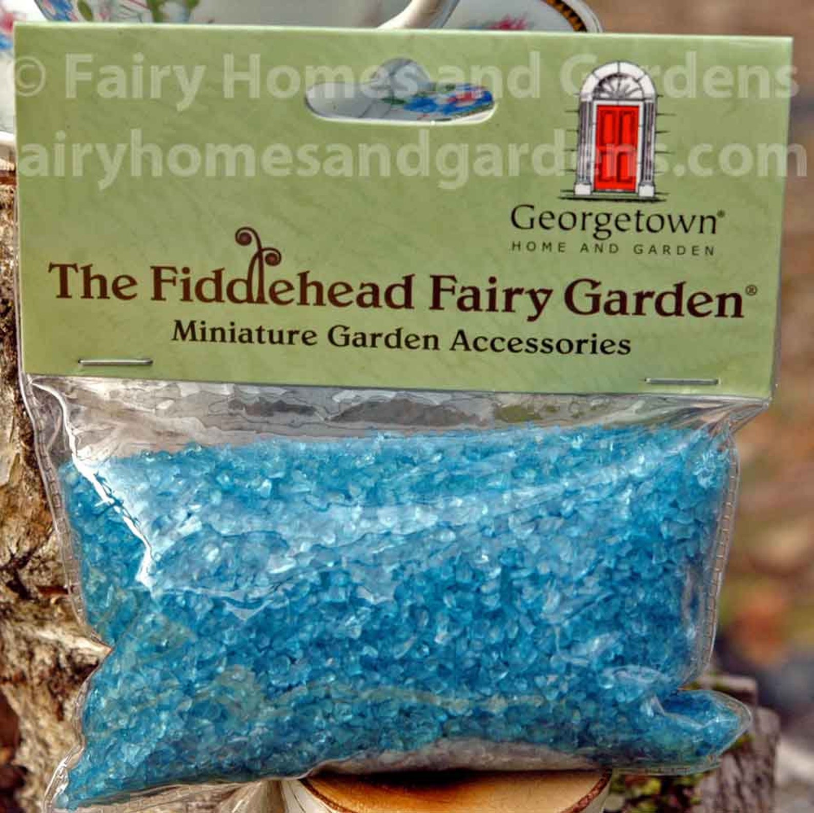 Blue Fairy Glass 8.5 Ounces Fairy Garden Supply Railroad Etsy