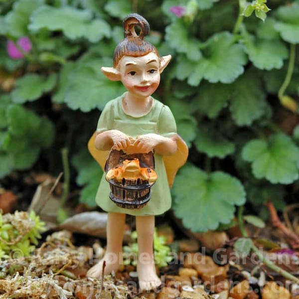 Miniature Swamp Fairy ' Crawdad Catie' - Fairy Garden Supply - Swamp Land Theme Fairies