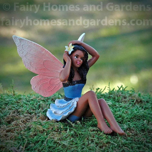 Miniature African American Fairy Figurine Black Fairy Girl Etsy