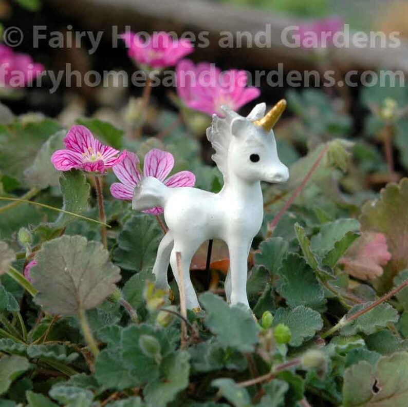 Miniature Unicorn Foal Baby Unicorn Figurine Miniature Etsy