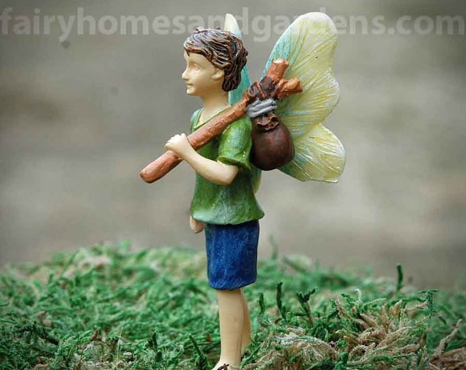 Acorn the Fairy Boy, Fairy Garden Boy, Mini Fairy Boy, Miniature Fairy