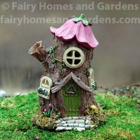 Fairytale Woodland Fairy Cottage With Led Lights Fairy House Etsy