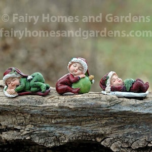 Miniature Christmas Baby Figurines - Fairy Garden Supply - Christmas and Holiday Miniatures - Christmas Decoration - Seriously Adorable