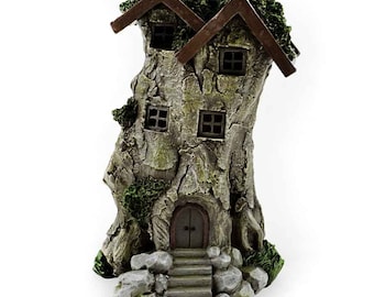 LED Baumstumpf Feenhaus - Fairy Garden Versorgung - Fairy Cottage