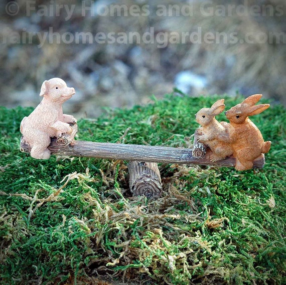 Woodland Knoll Balancing Buddies Miniature Animals Fairy - Etsy Woodland Knoll Balancing Buddies Miniature Animals Fairy - Etsy