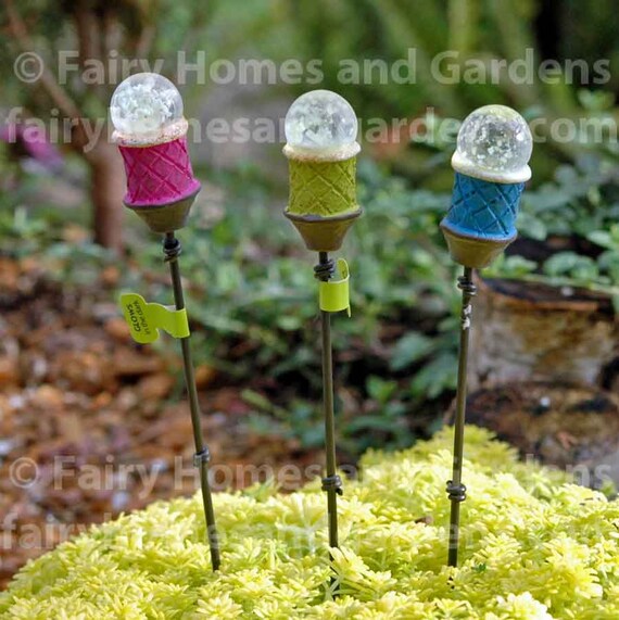 Miniature Glow in the Dark Tiki Torches Fairy Garden Miniatures Fairy Garden Supplies Beach Themed Miniatures Tiki Miniatures