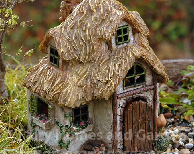 Woodland Knoll Cottswold Fairy Cottage Hinged Door Fairy House Fairy
