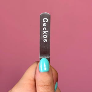 Custom Feeding Tongs Label - Reptile / Amphibian