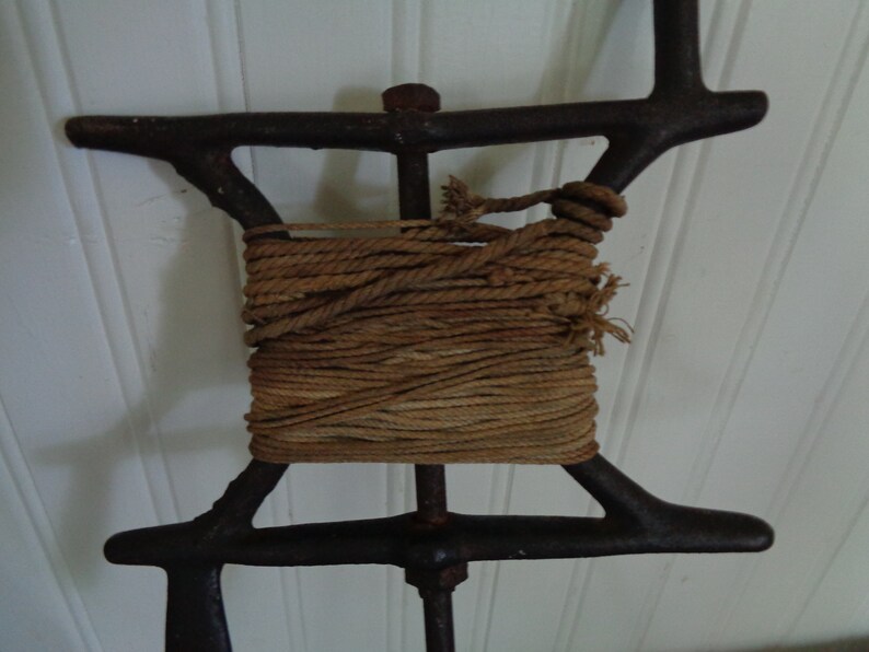 Fishing String Line Winder Antique Cast Iron String Winder Sculpture Art Objects