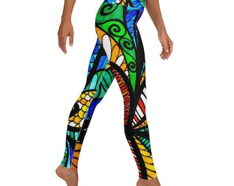 Rainbow Wings Yoga Leggings