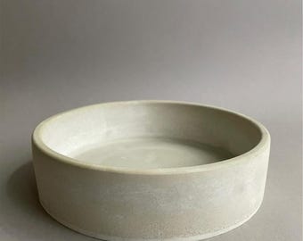 Ciotola in cemento fatta a mano: portagioie minimalista, vassoio portachiavi ed elegante decorazione da tavola