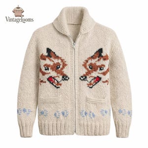 Wolf Cardigan - Etsy