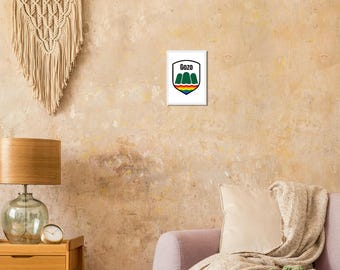 Gozo Pride Crest Print, Rainbow Badge Art, LGBTQIA+ Gift (A4 to A2)