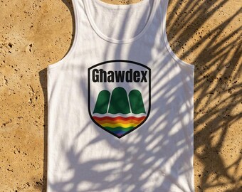 Għawdex Pride Crest Tank Top, Rainbow Badge, Unisex Vest, LGBTQIA+ Apparel